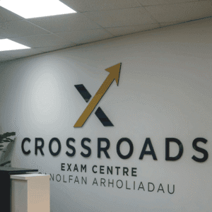 Crossroads Exam Centre logo display