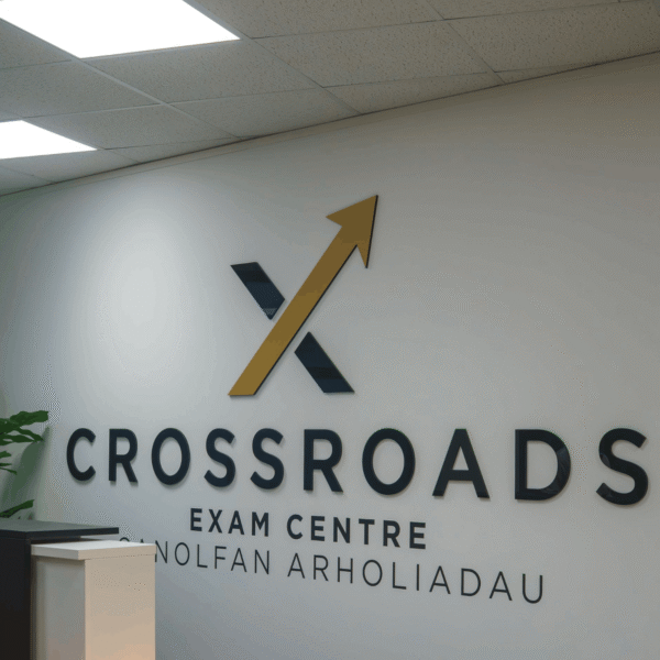 Crossroads Exam Centre logo display