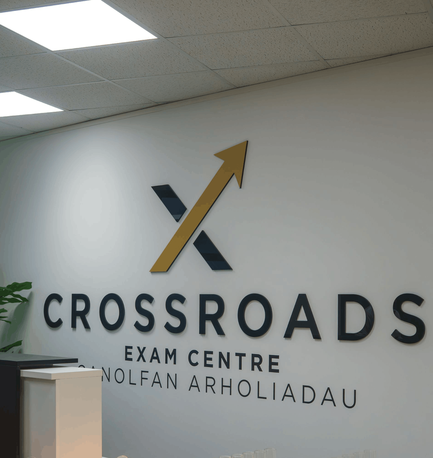 Crossroads Exam Centre logo display
