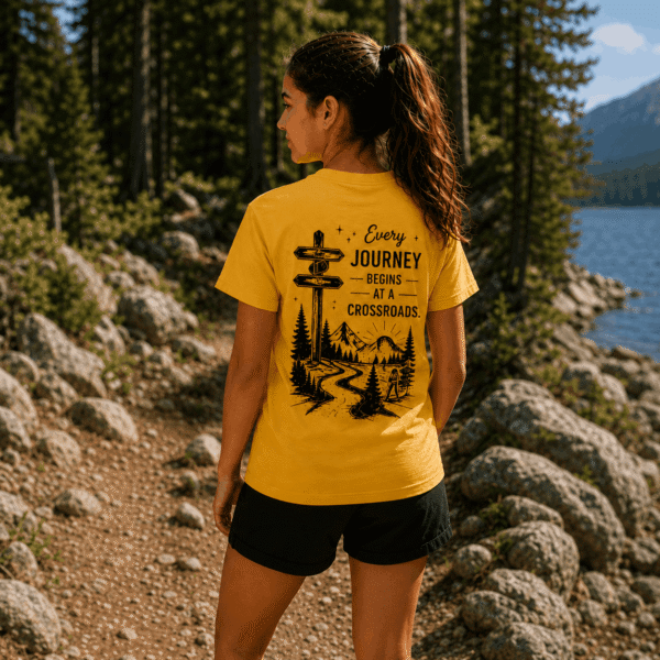 crossroads T-Shirt worn by a teenage girl