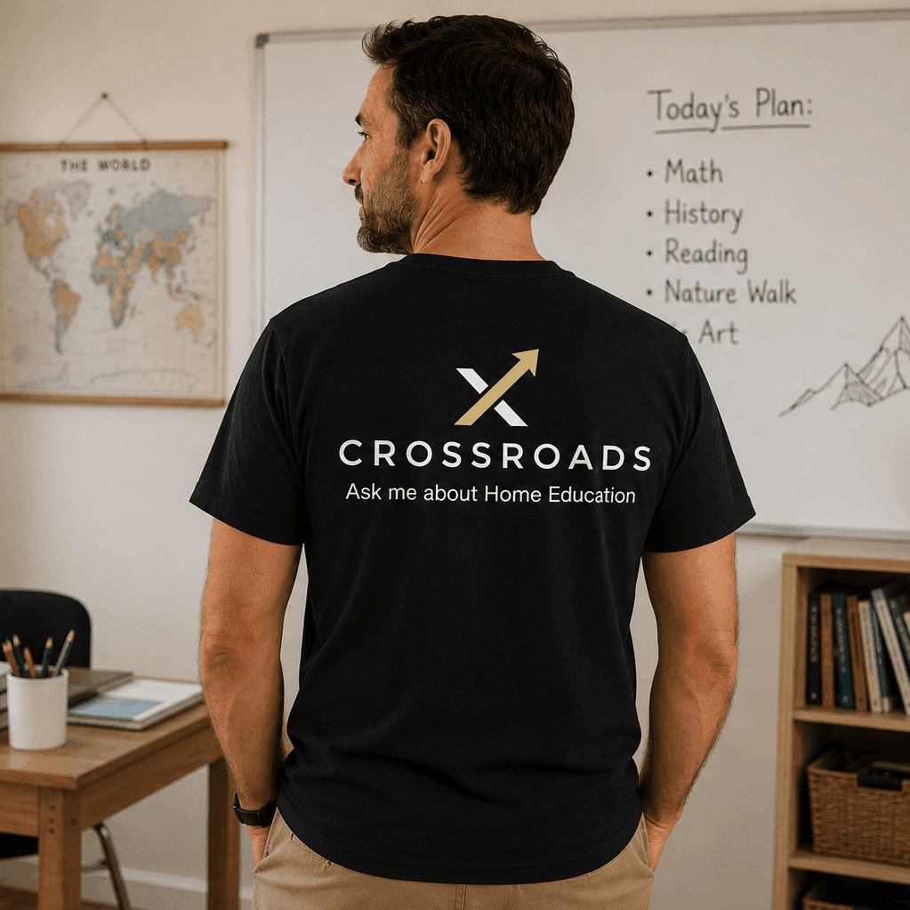 Crossroads adult T-Shirt worn by a male