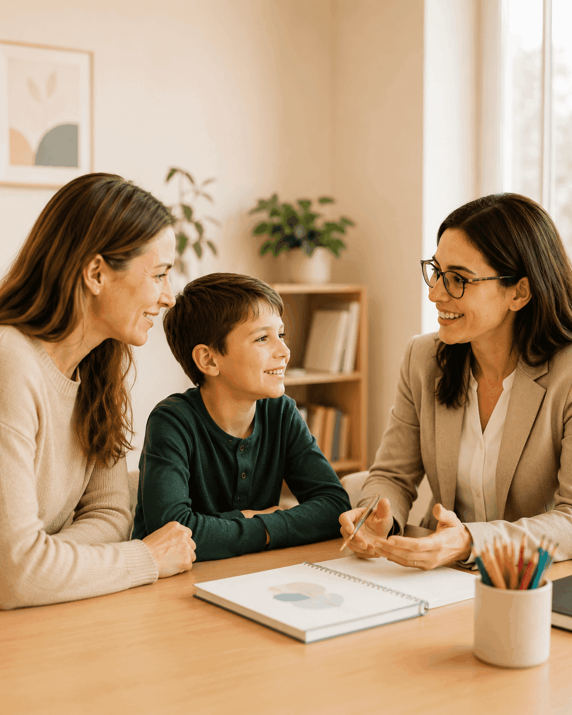 Additional Learning Needs Wales support consultation with a learner and parent
